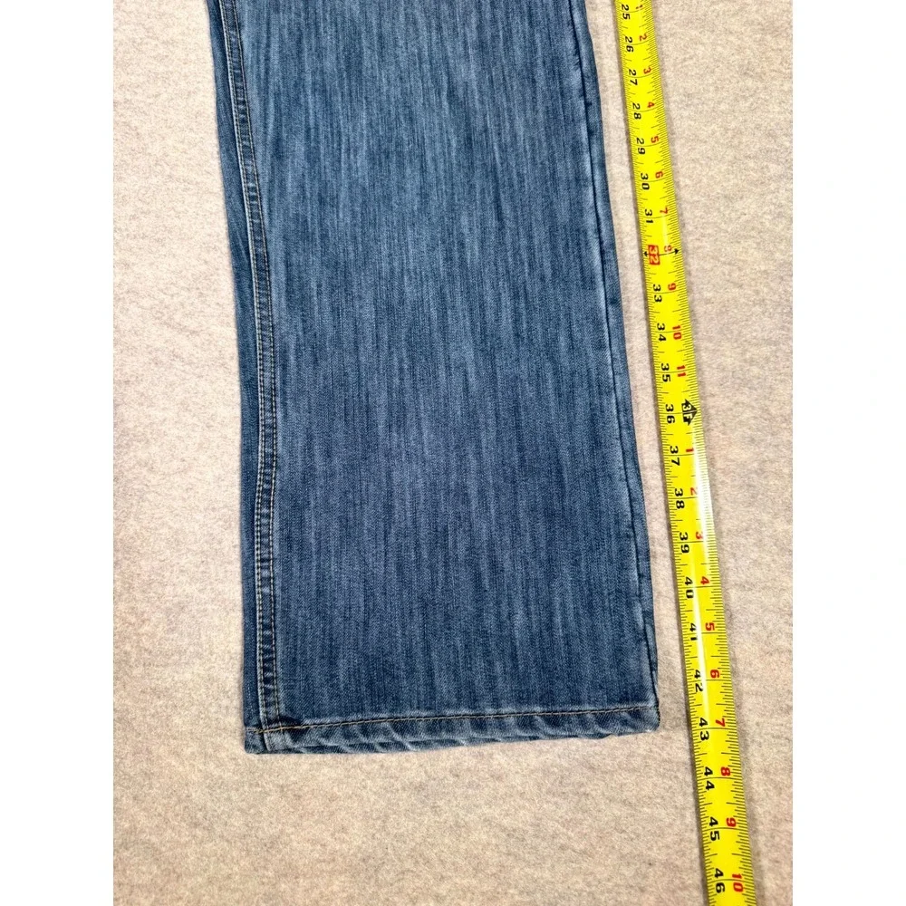 Levis 501 Original Jeans Mens 42x34 Blue Denim Button Fly Mid‎ Rise Straight Leg